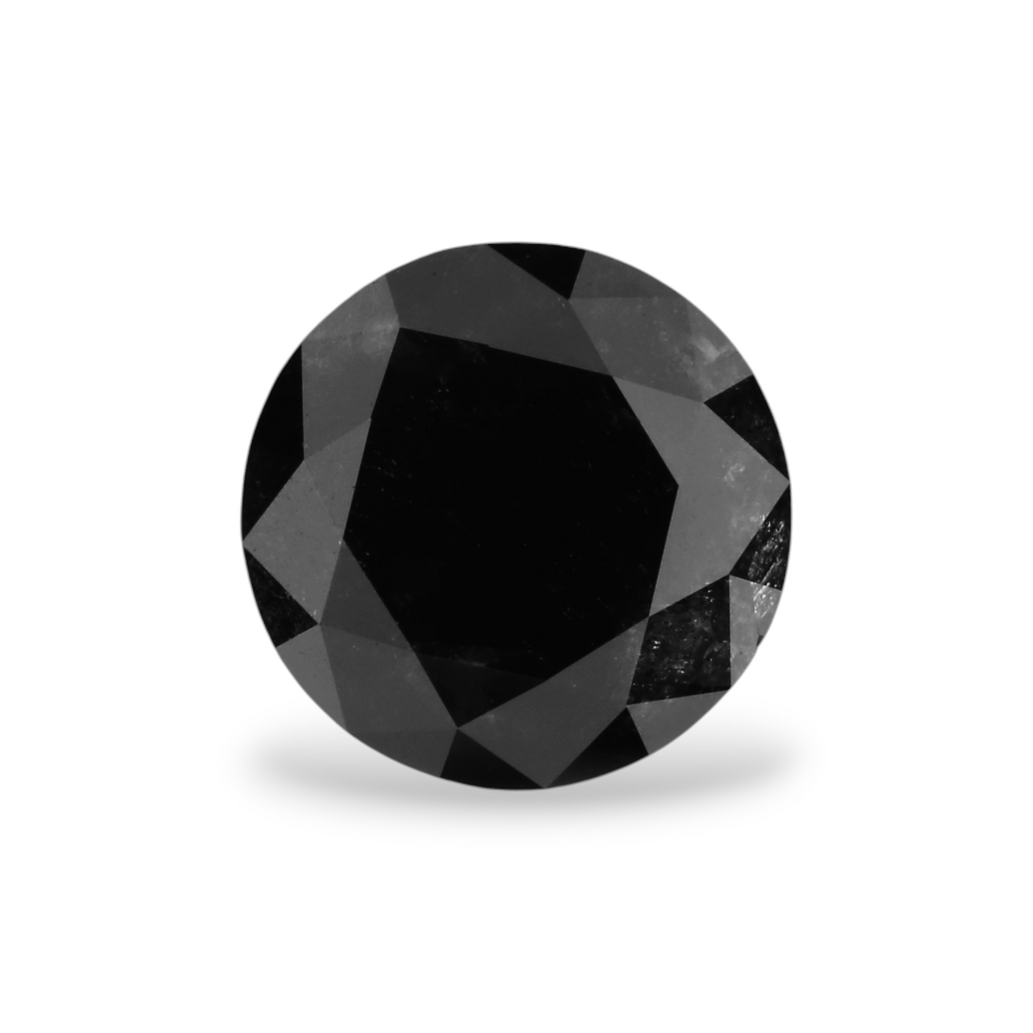 1,41 Karat Natürlicher Schwarzer Runder Diamant GIA