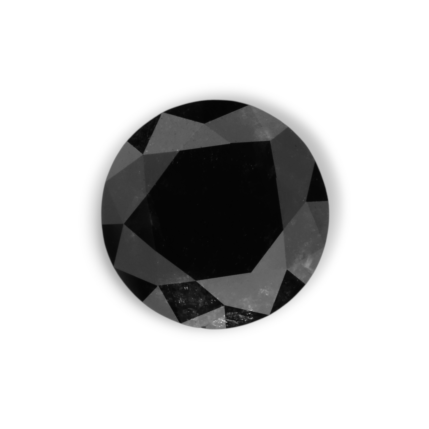1,41 Karat Natürlicher Schwarzer Runder Diamant GIA