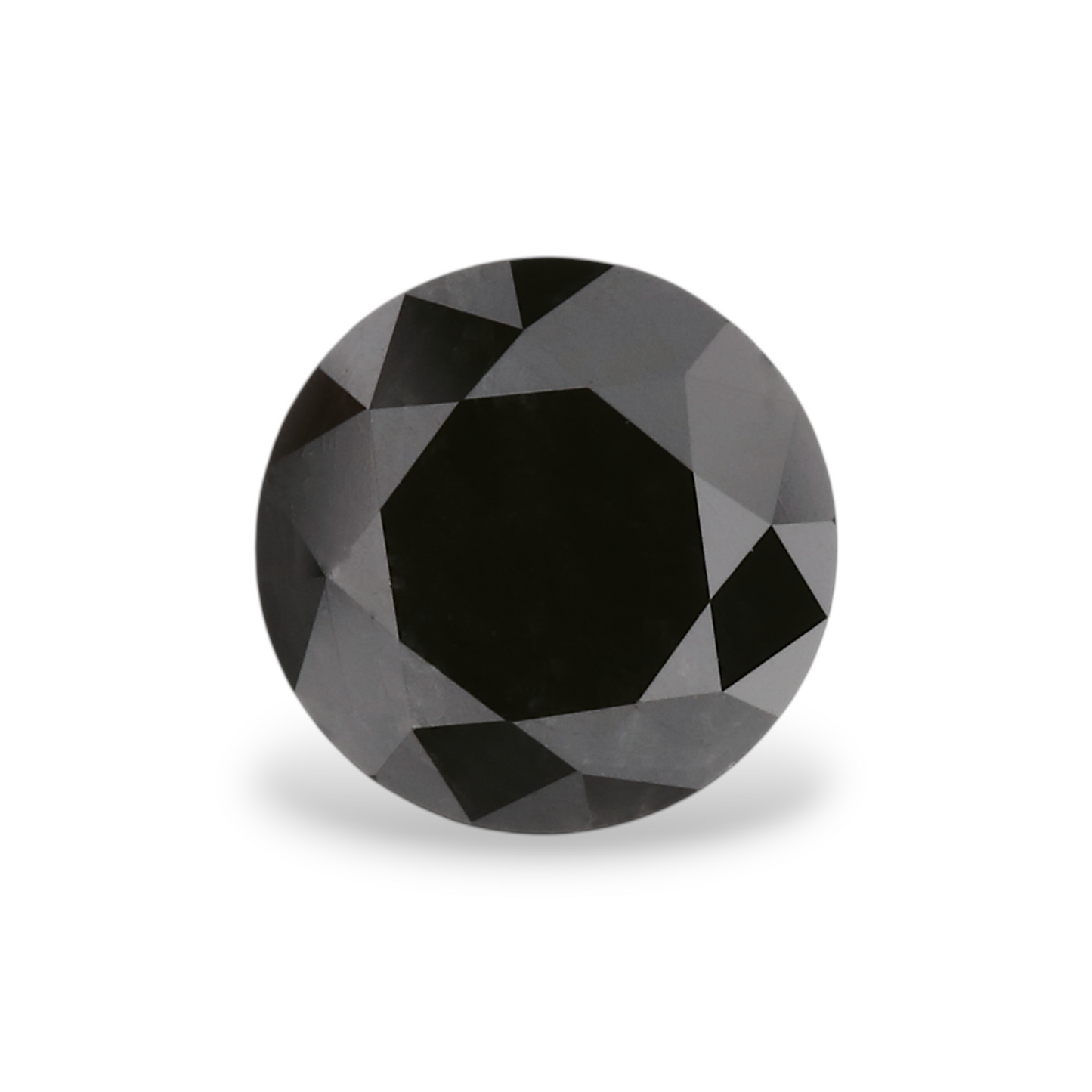 1,03 Karat Natürlicher Schwarzer Runder Diamant GIA