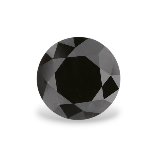 1,03 Karat Natürlicher Schwarzer Runder Diamant GIA