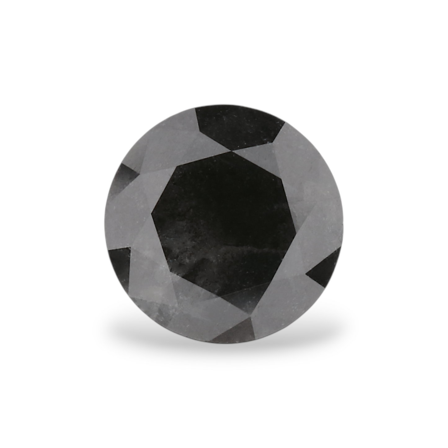 1,00 Karat Natürlicher Schwarzer Runder Diamant GIA