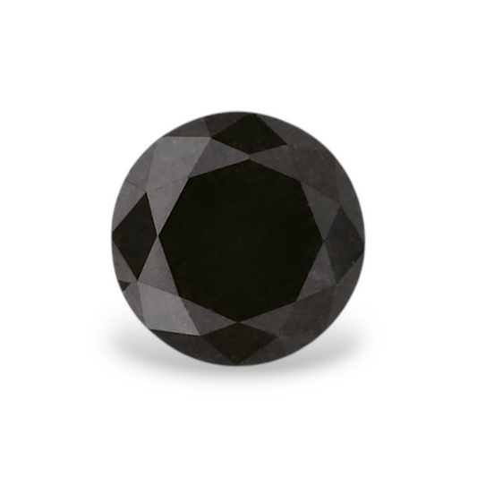 0,45 Karat natürlicher schwarzer runder Diamant (GIA)