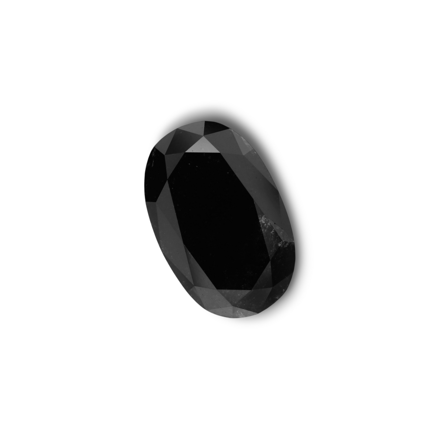3,55 Karat natürlicher schwarzer ovaler Diamant, GIA-zertifiziert