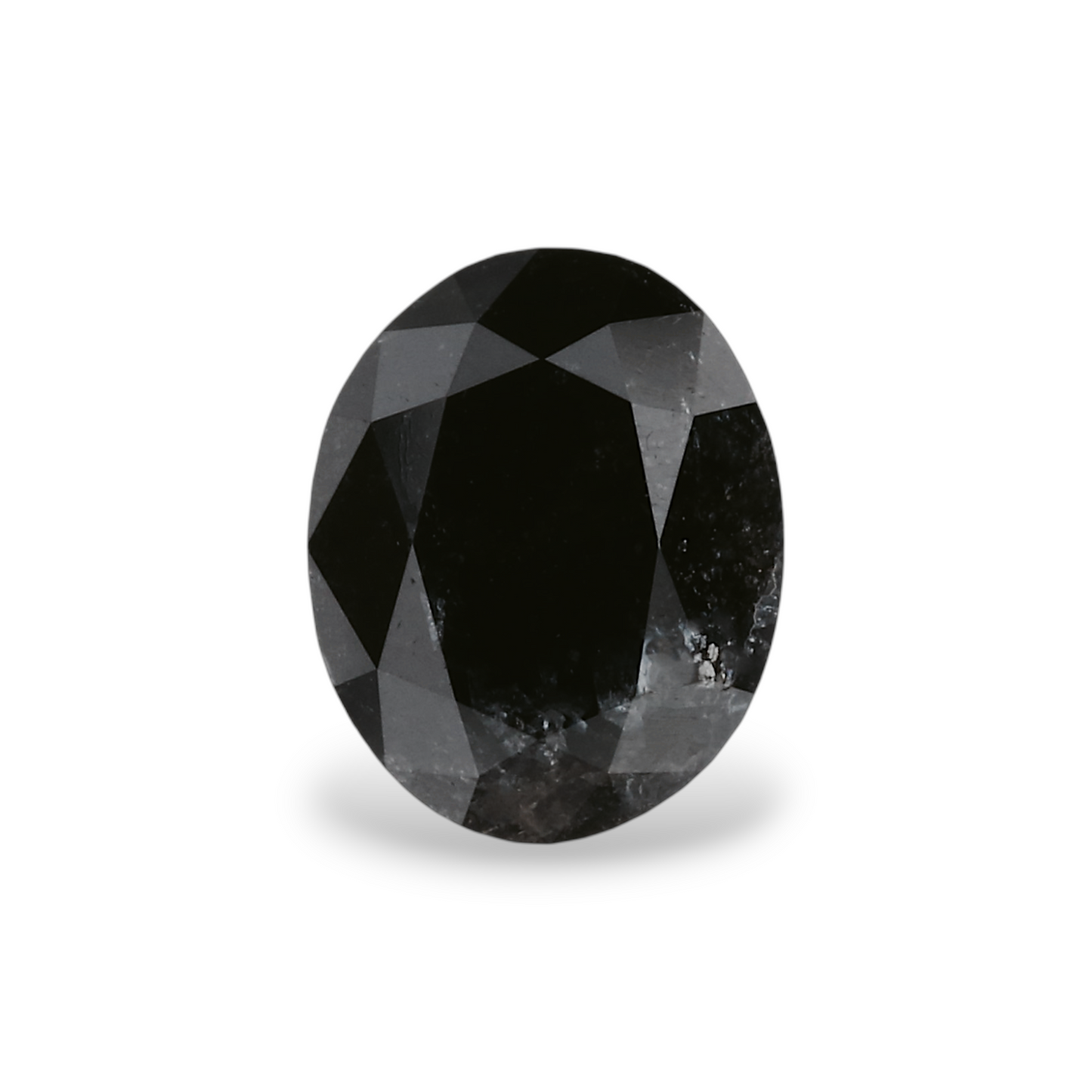 0,94 Karat natürlicher schwarzer ovaler Diamant, GIA