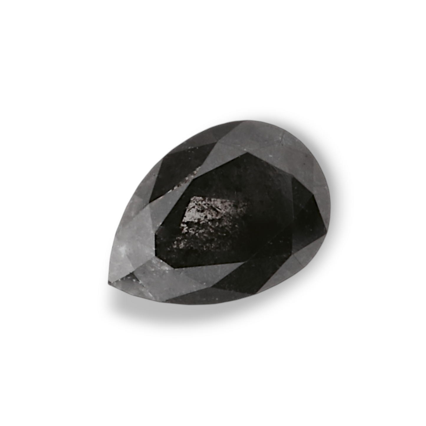 0,55 Karat natürlicher schwarzer Birnendiamant (GIA)