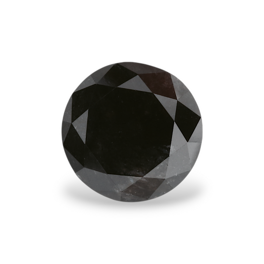 1,35 Karat natürlicher schwarzer runder Diamant (GIA)