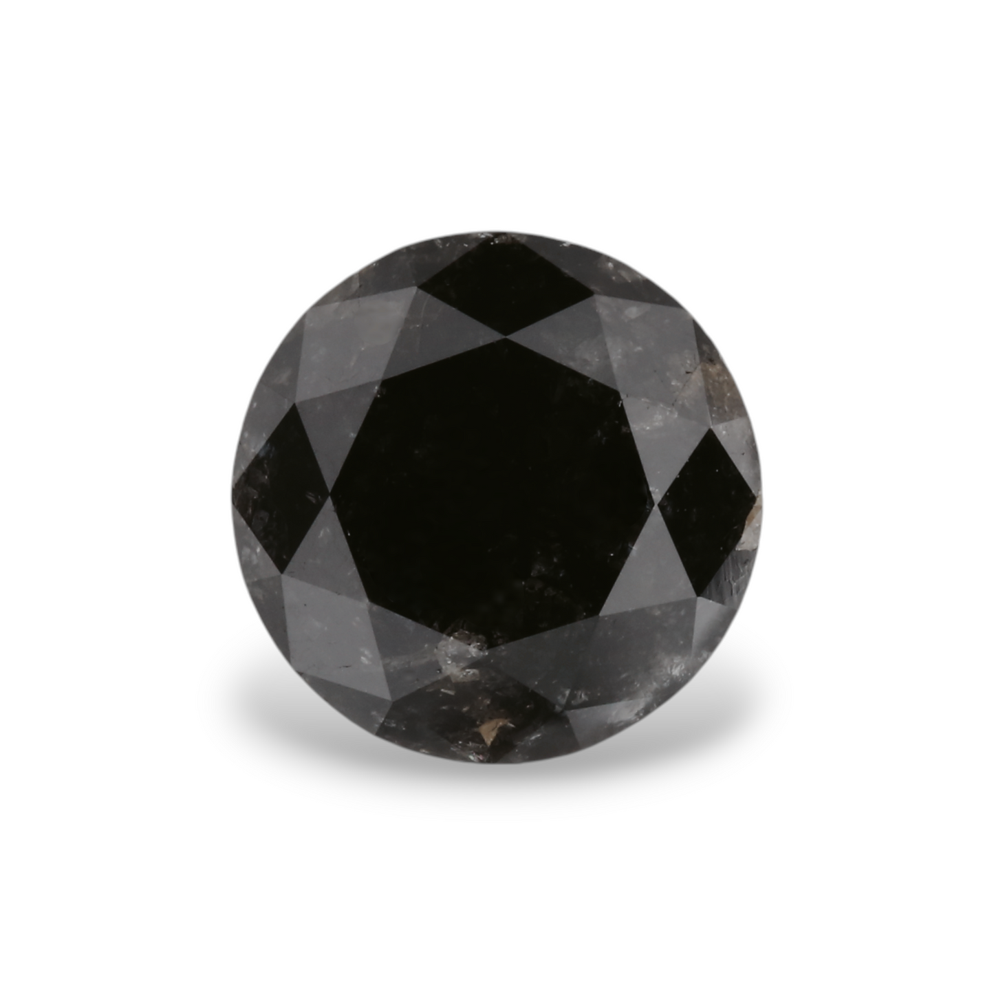 2,48 Karat Natürlicher Schwarzer Runder Diamant GIA