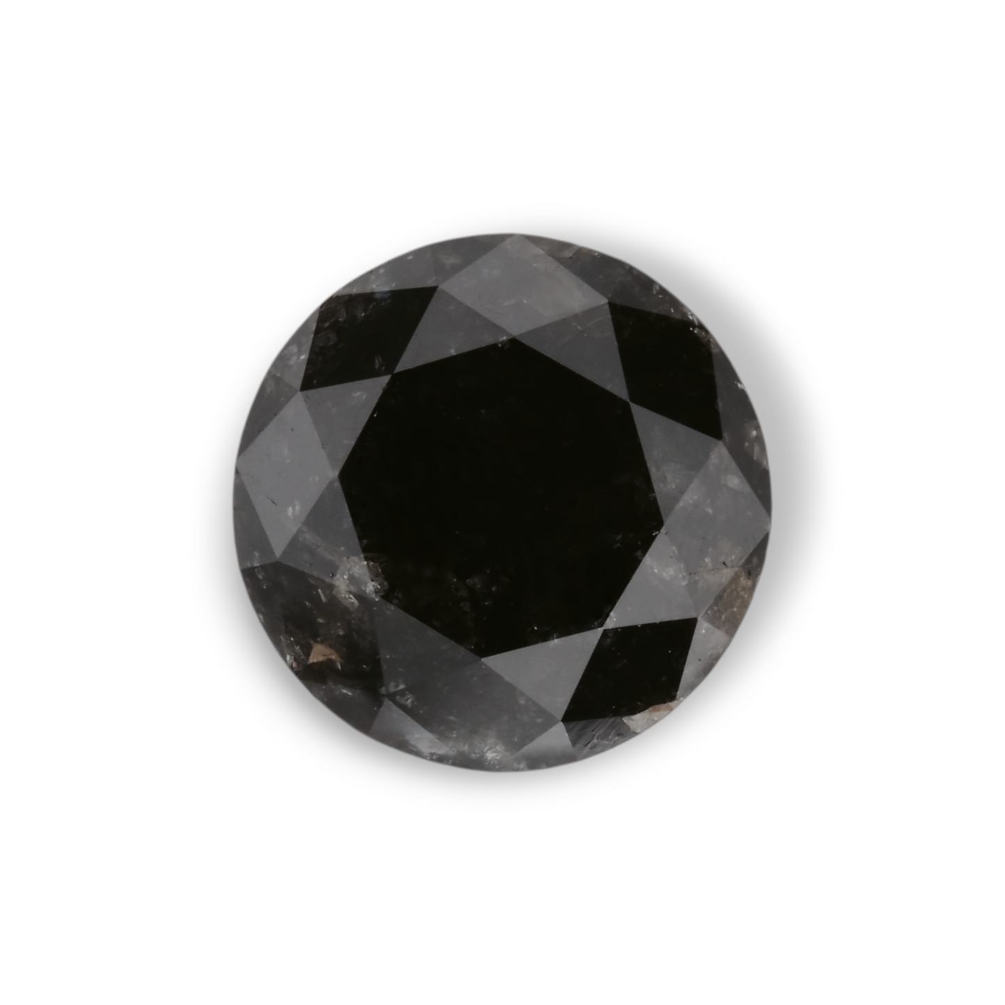 2,48 Karat Natürlicher Schwarzer Runder Diamant GIA