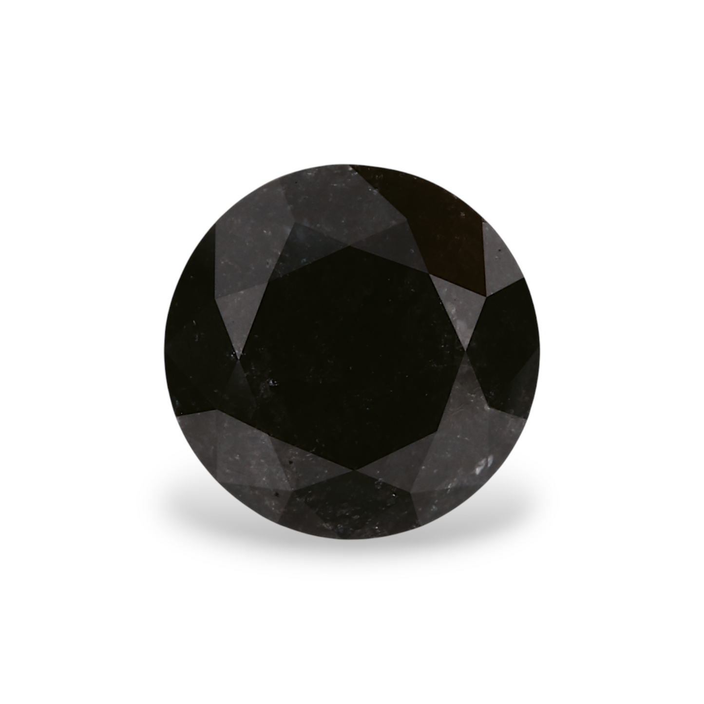 1,75 Karat natürlicher schwarzer runder Diamant (GIA)