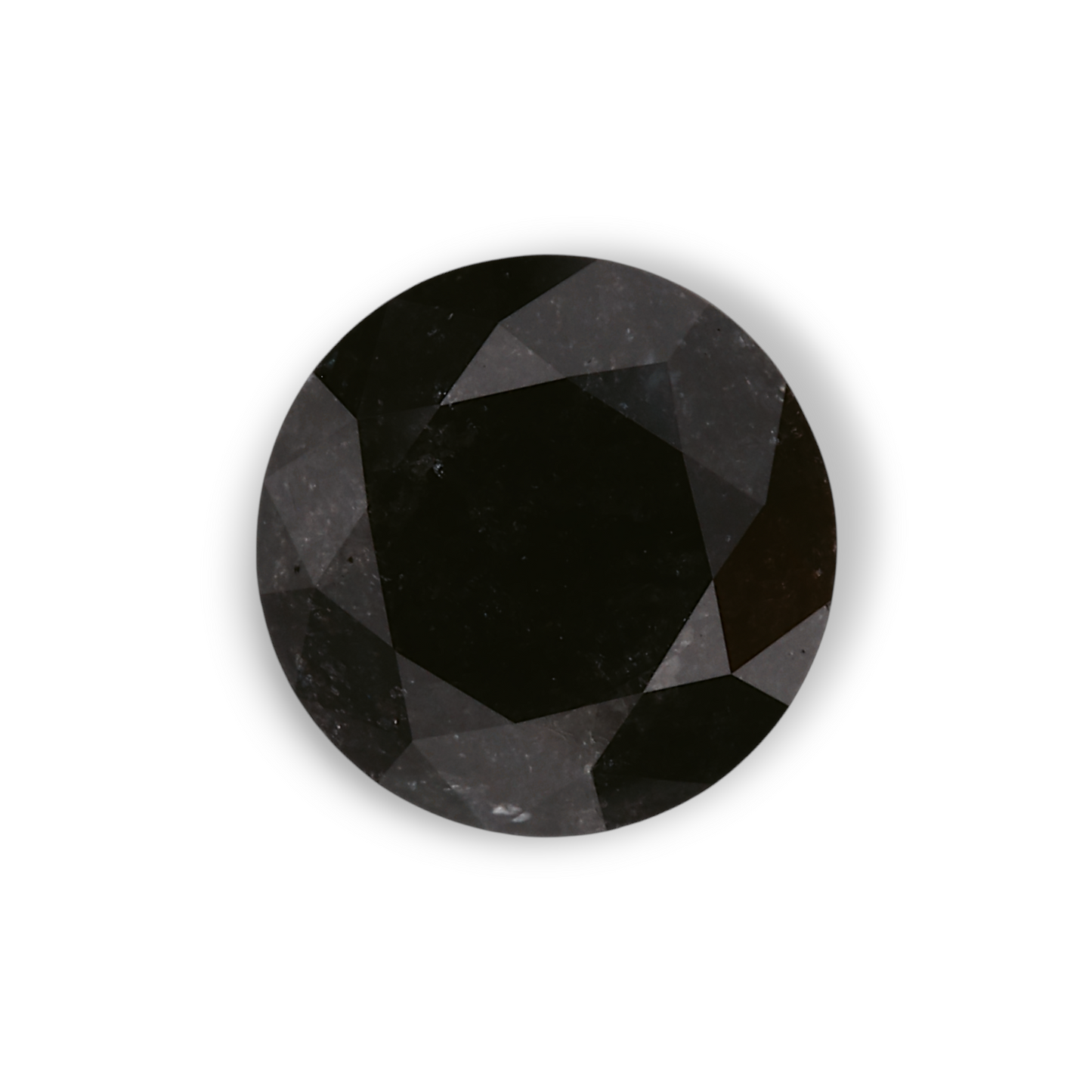1,75 Karat natürlicher schwarzer runder Diamant (GIA)