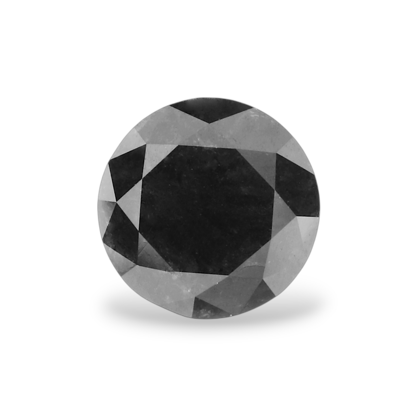 1,01 Karat Natürlicher Schwarzer Runder Diamant GIA