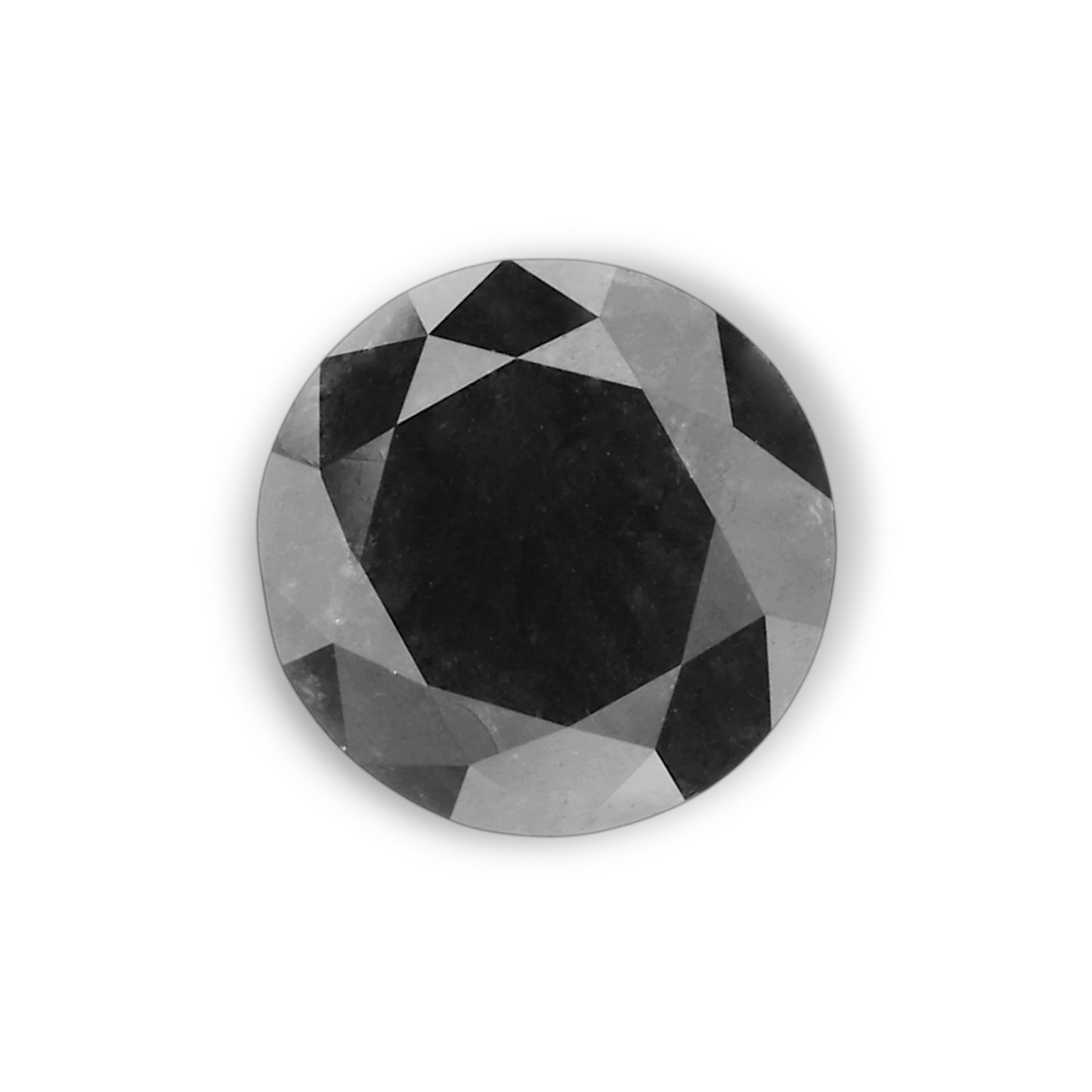 1,01 Karat Natürlicher Schwarzer Runder Diamant GIA