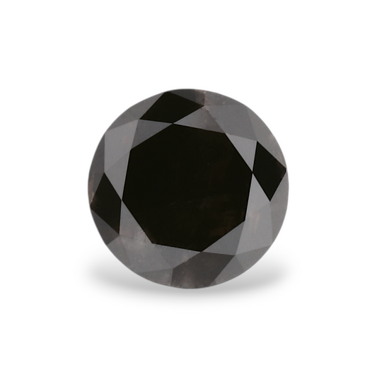 1,03 Karat Natürlicher Schwarzer Runder Diamant GIA