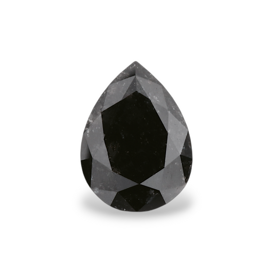 1,05 Karat natürlicher schwarzer Birnendiamant (GIA)