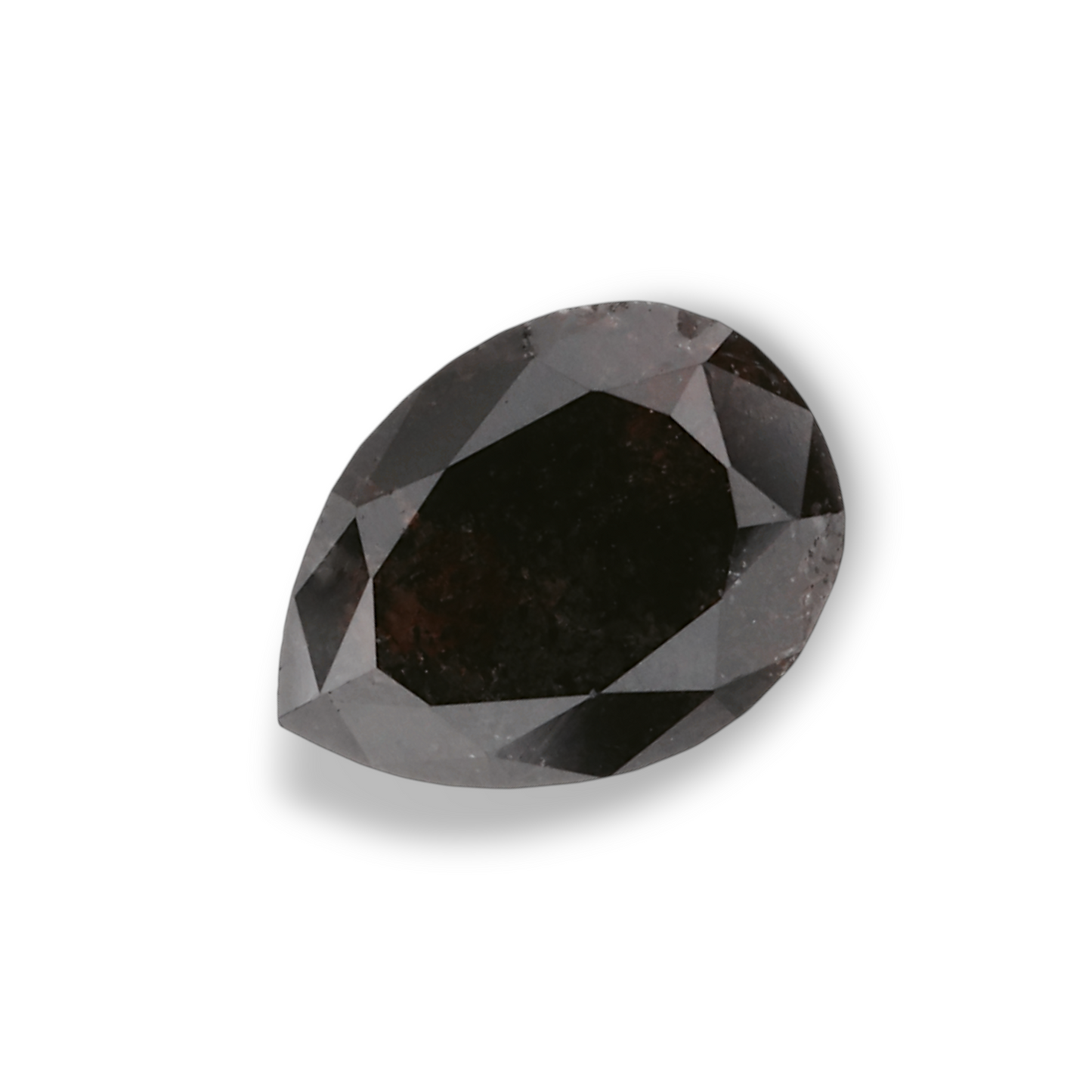 0,97 Karat natürlicher schwarzer Birnendiamant (GIA-geprüft)