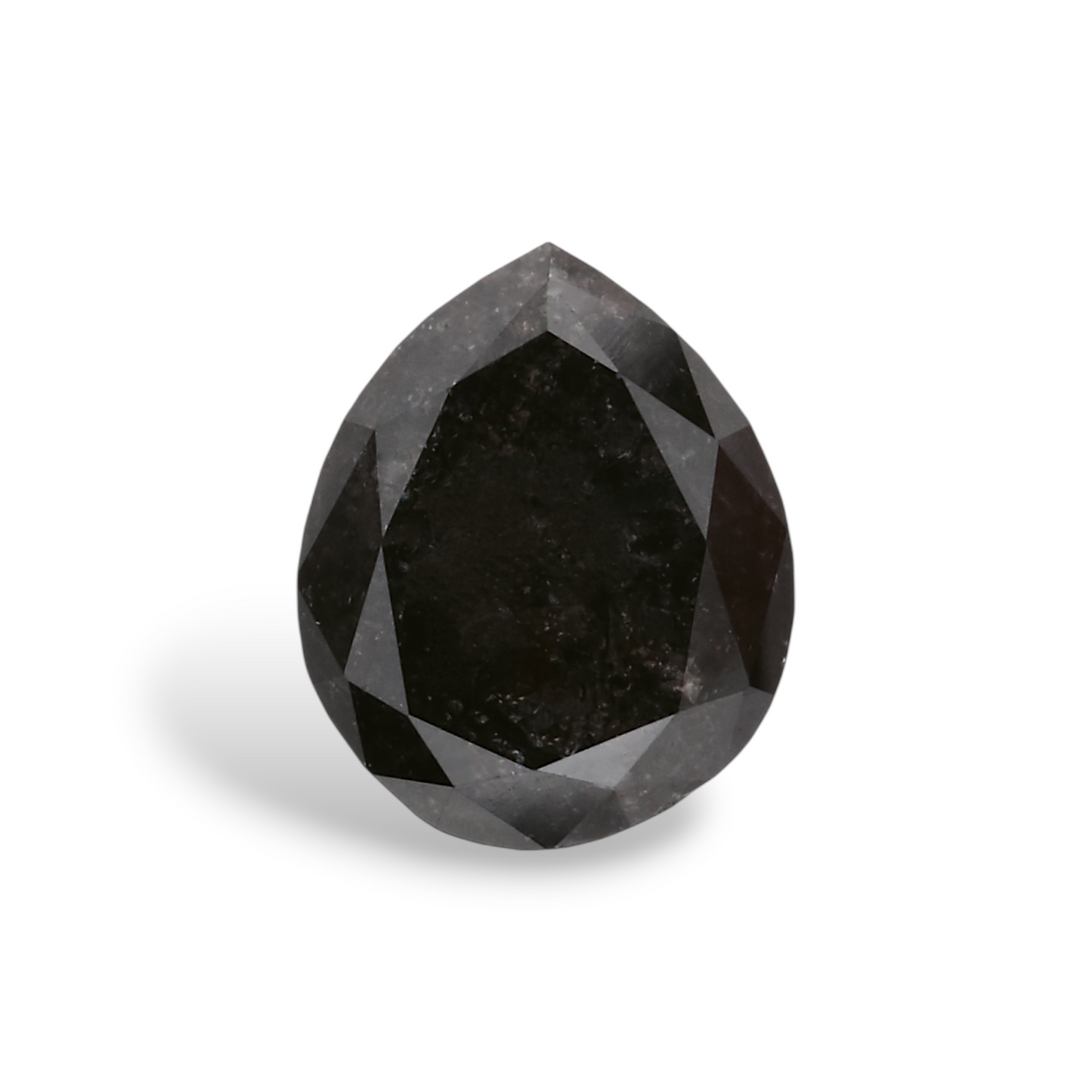1,24 Karat natürlicher schwarzer Birnendiamant (GIA-geprüft)