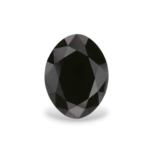 1,67 Karat natürlicher schwarzer ovaler Diamant (GIA-geprüft)