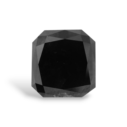 5,52 Karat natürlicher schwarzer Diamant im Radiant-Schliff (GIA-zertifiziert)