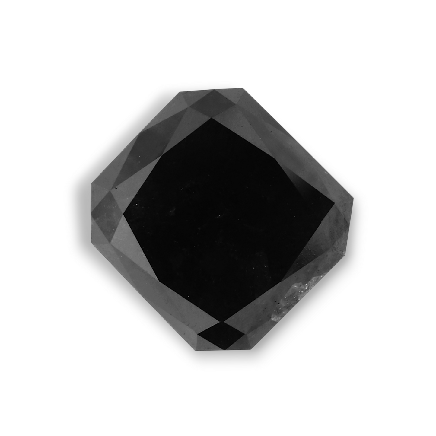5,52 Karat natürlicher schwarzer Diamant im Radiant-Schliff (GIA-zertifiziert)