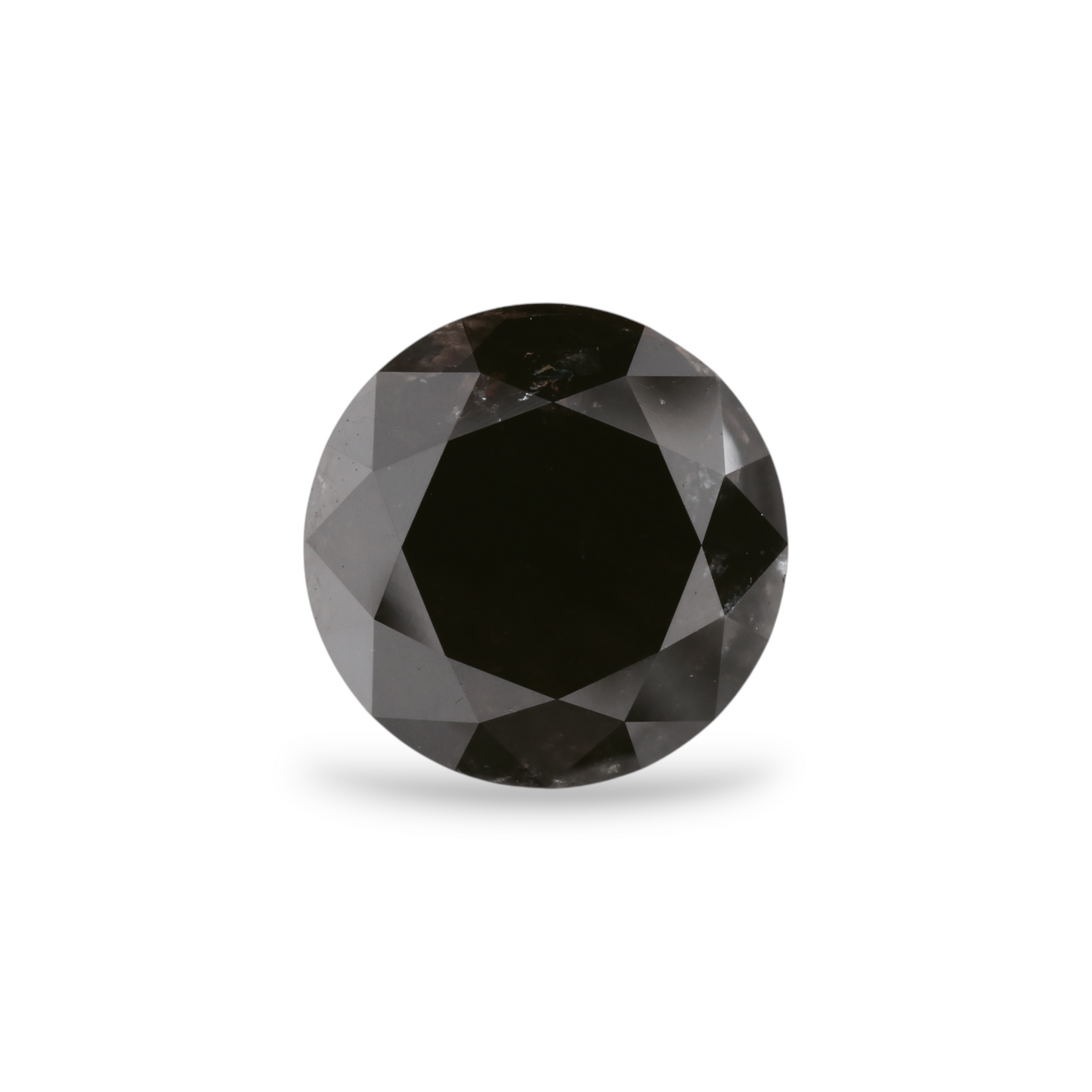 5,41 Karat Natürlicher Schwarzer Runder Diamant GIA