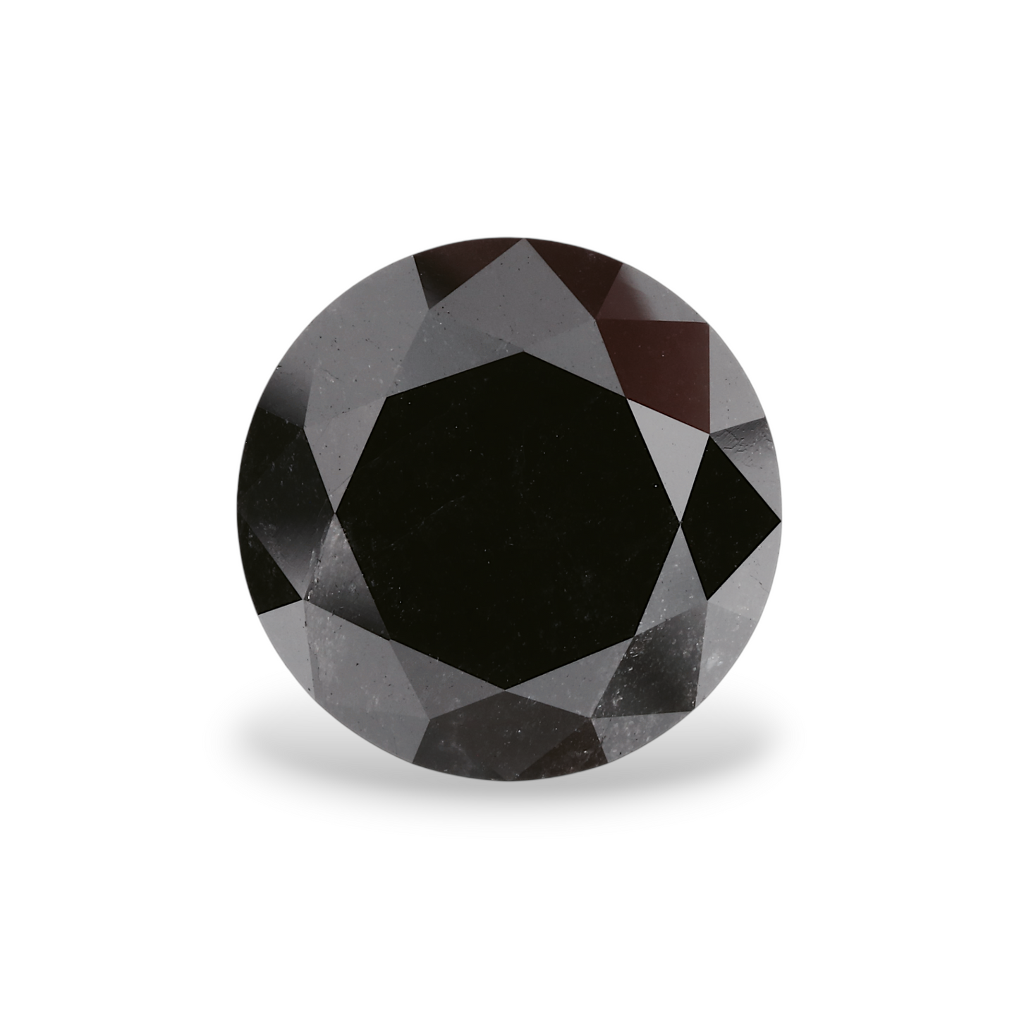 6,01 Karat Natürlicher Schwarzer Runder Diamant GIA