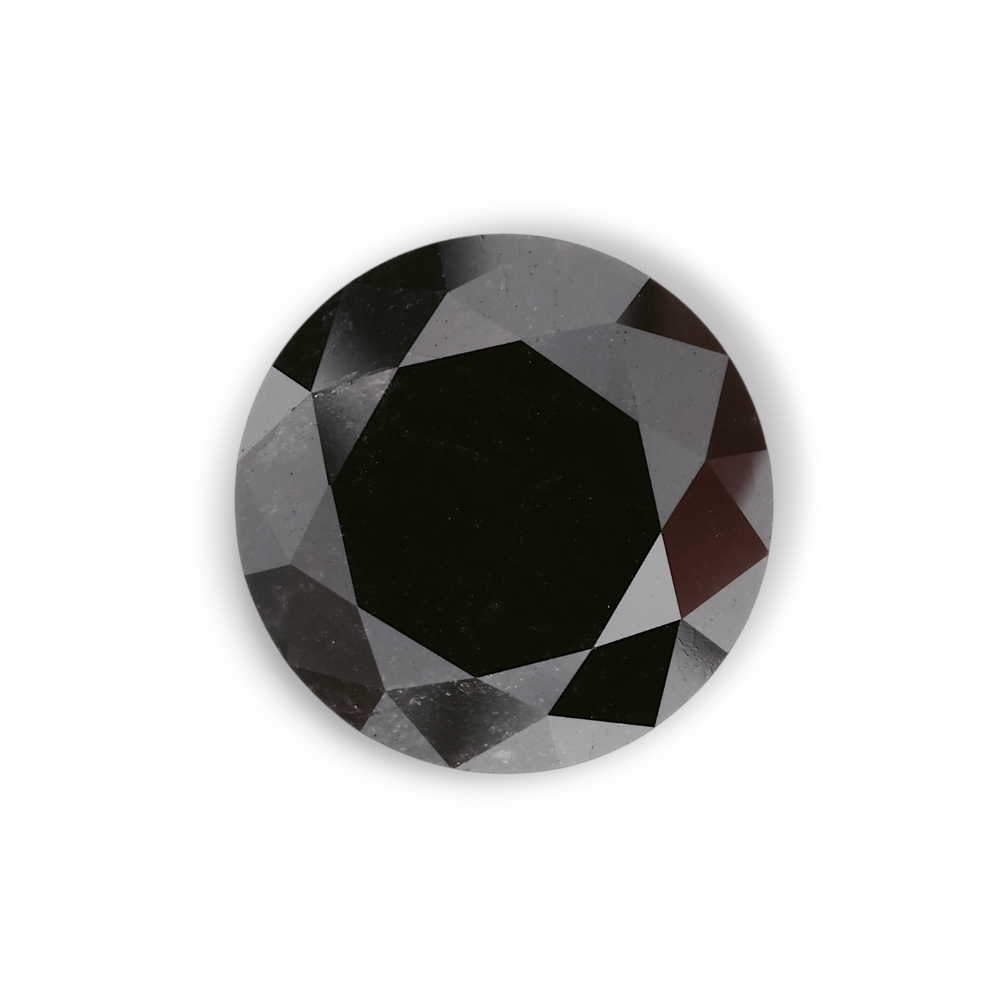 6,01 Karat Natürlicher Schwarzer Runder Diamant GIA