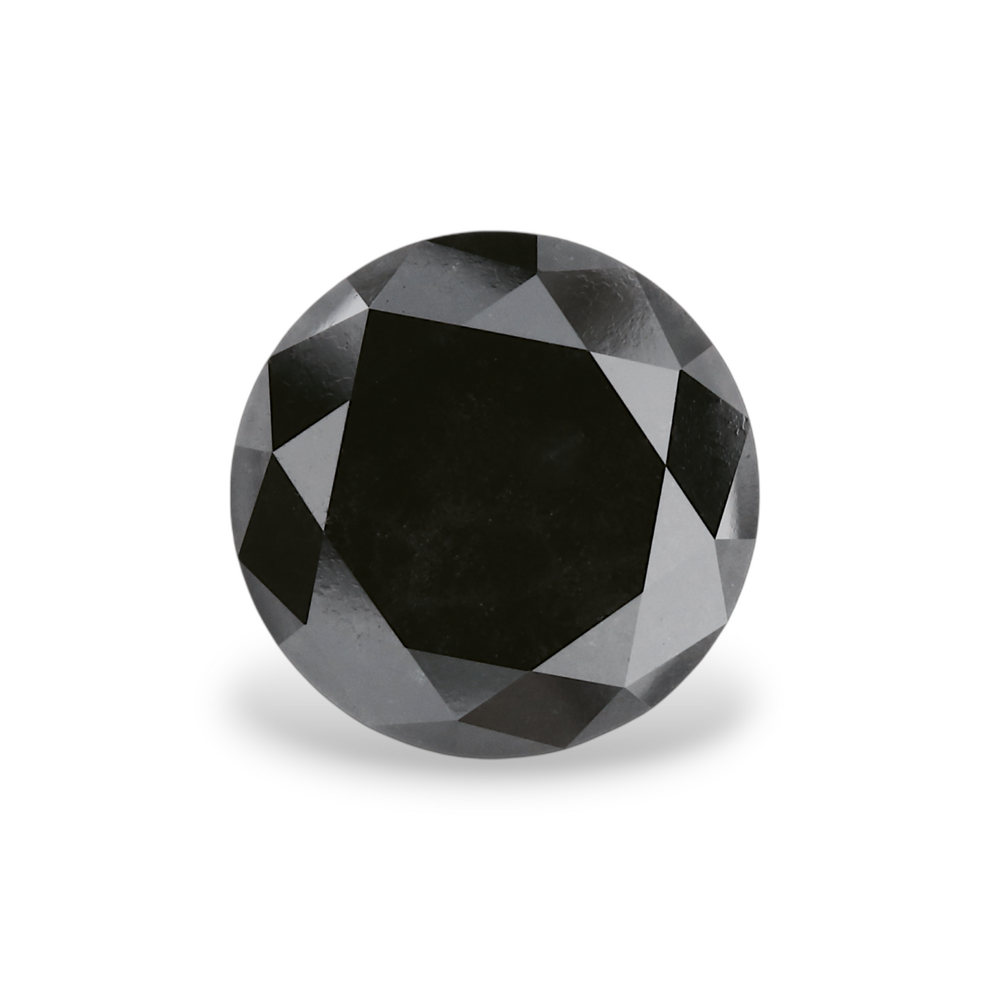 3,39 Karat Natürlicher Schwarzer Runder Diamant GIA