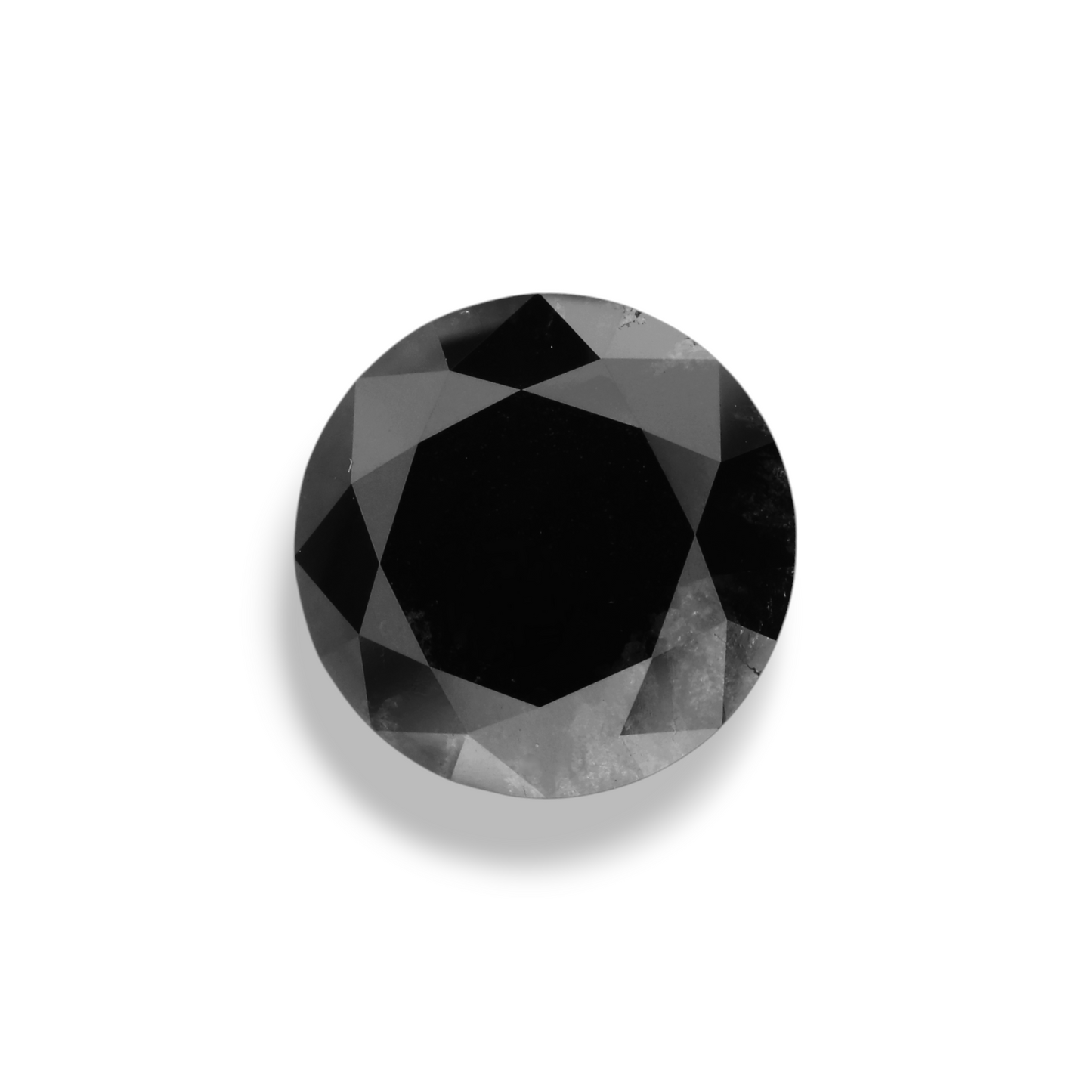 4,47 Karat natürlicher schwarzer runder Diamant (GIA)
