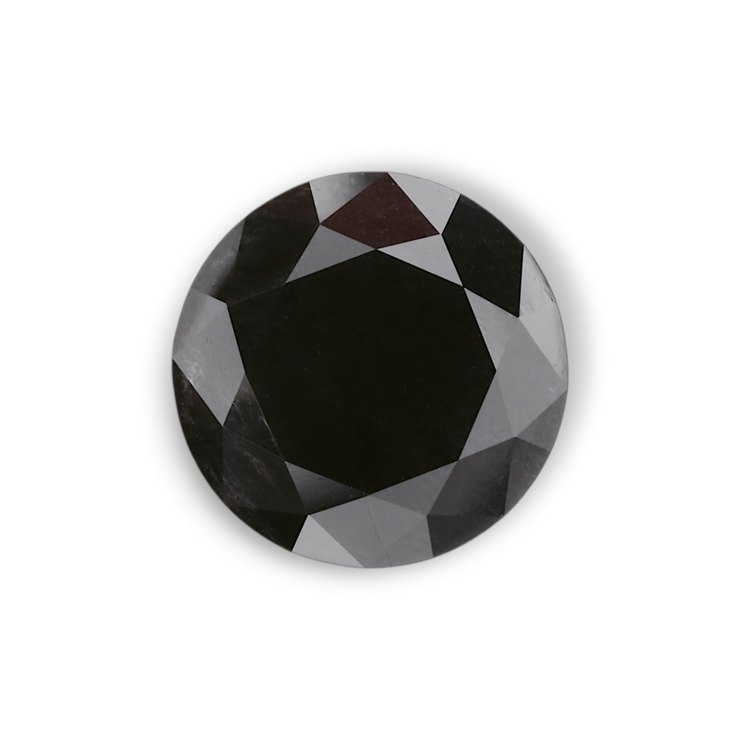 2,25 Karat natürlicher schwarzer runder Diamant (GIA)