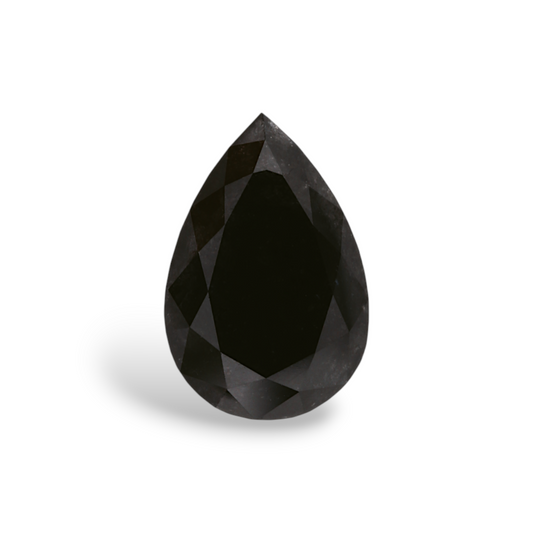1,86 Karat natürlicher schwarzer Birnendiamant (GIA-geprüft)