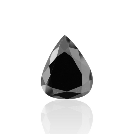 10,08 Karat natürlicher schwarzer Birnendiamant (GIA-geprüft)