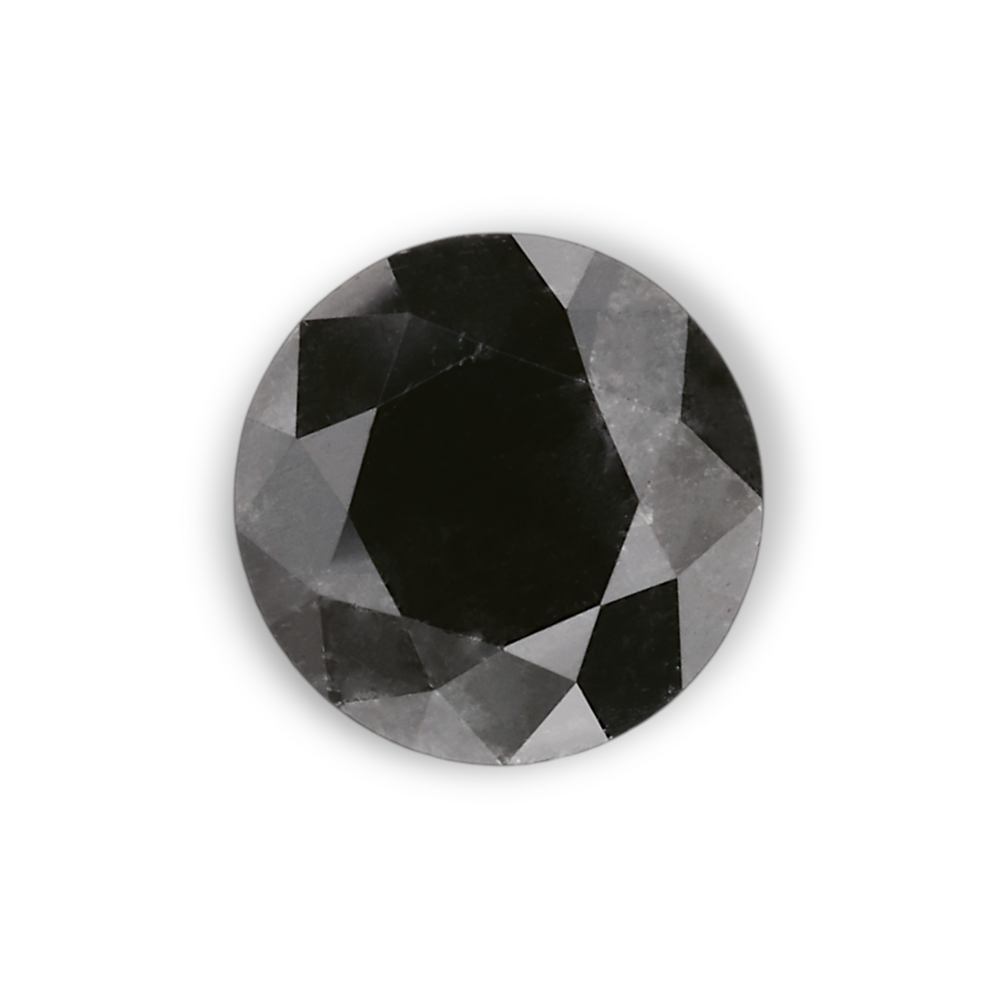 0,99 Karat Natürlicher Schwarzer Runder Diamant GIA