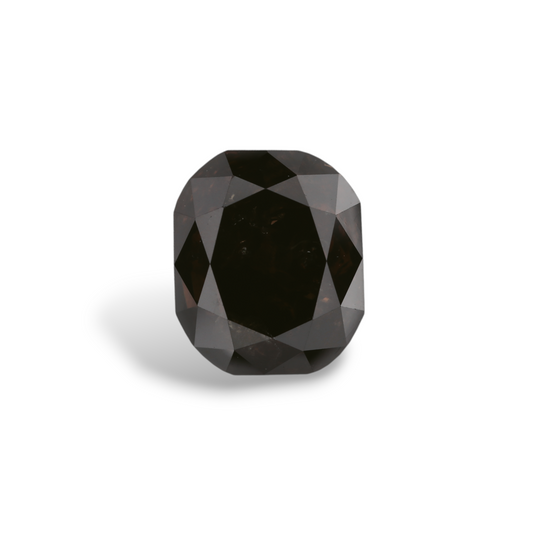 3,49 Karat natürlicher schwarzer Kissen-Diamant, GIA-zertifiziert