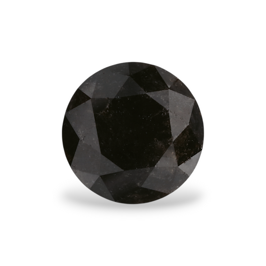1,66 Karat natürlicher schwarzer runder Diamant (GIA)