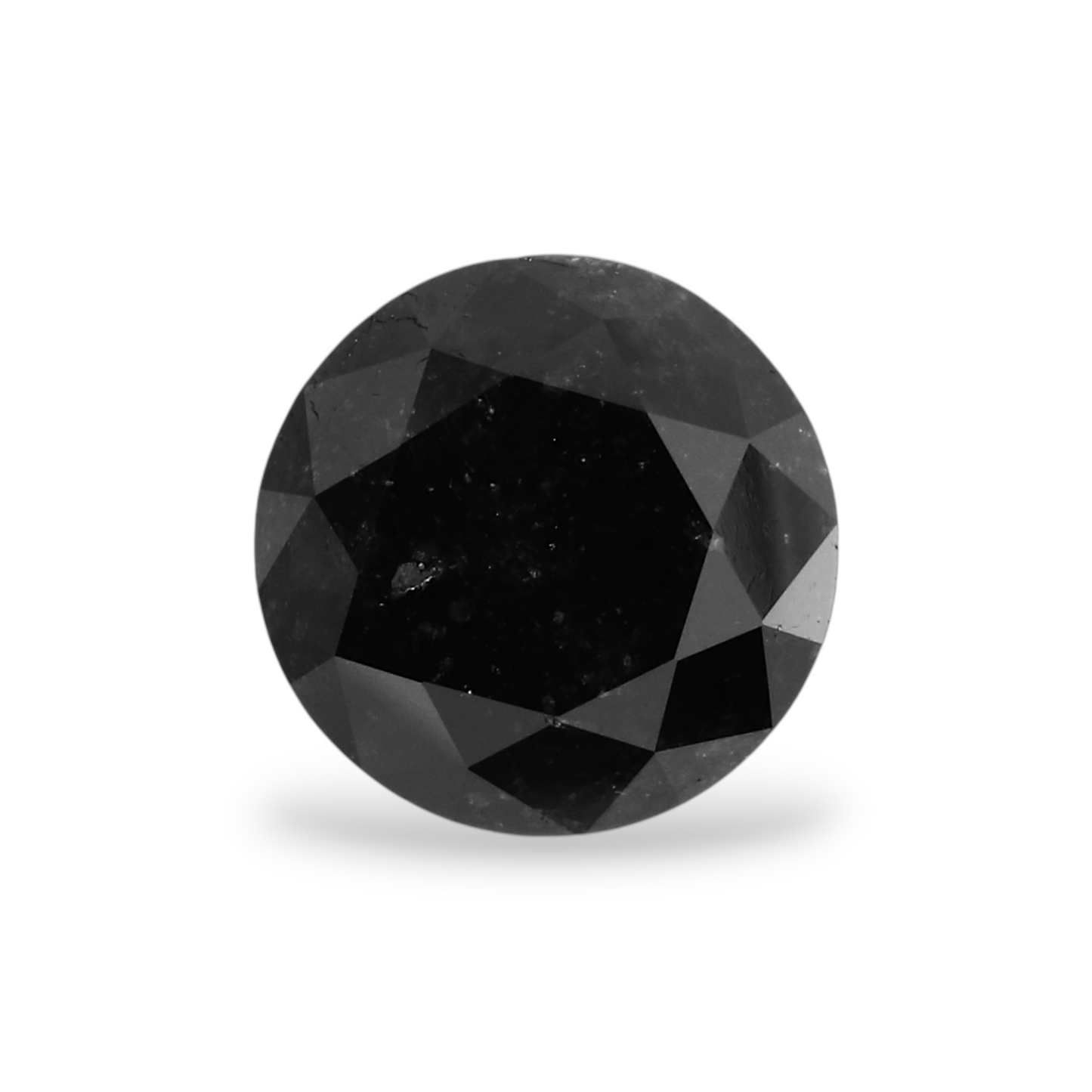 1,41 Karat Natürlicher Schwarzer Runder Diamant GIA