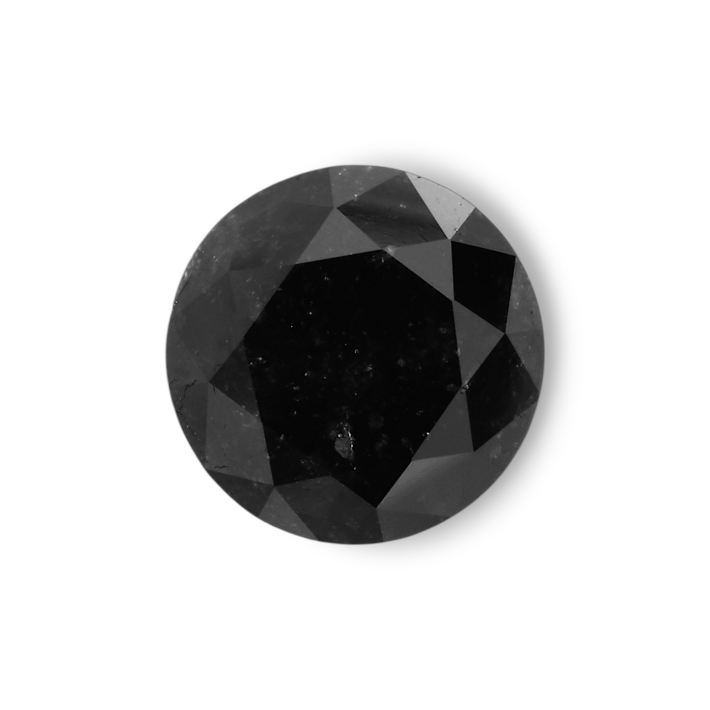1,41 Karat Natürlicher Schwarzer Runder Diamant GIA