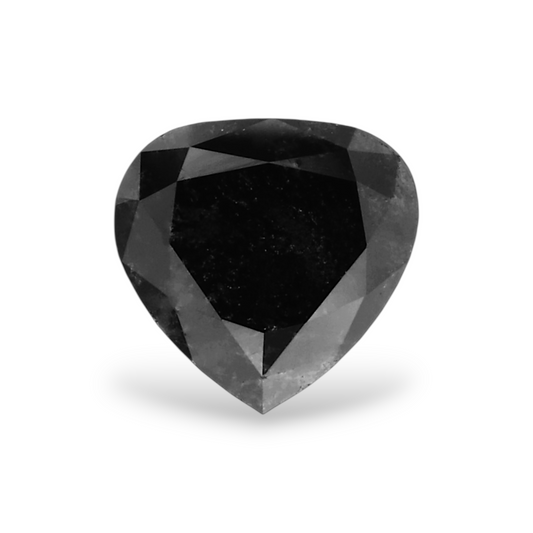 0,49 Karat Natürlicher Schwarzer Herzdiamant GIA