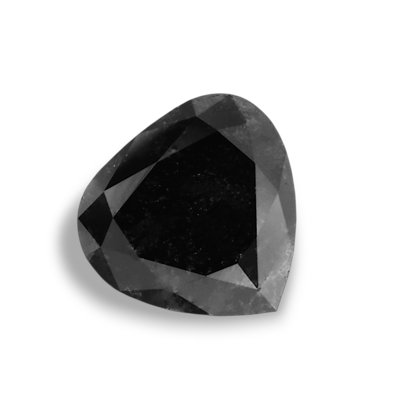 0,49 Karat Natürlicher Schwarzer Herzdiamant GIA