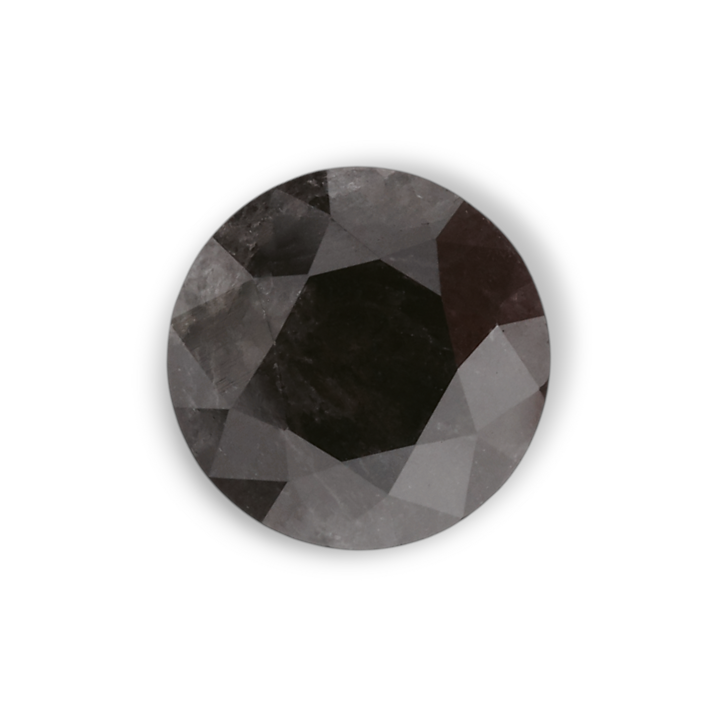 1,02 Karat Natürlicher Schwarzer Runder Diamant GIA
