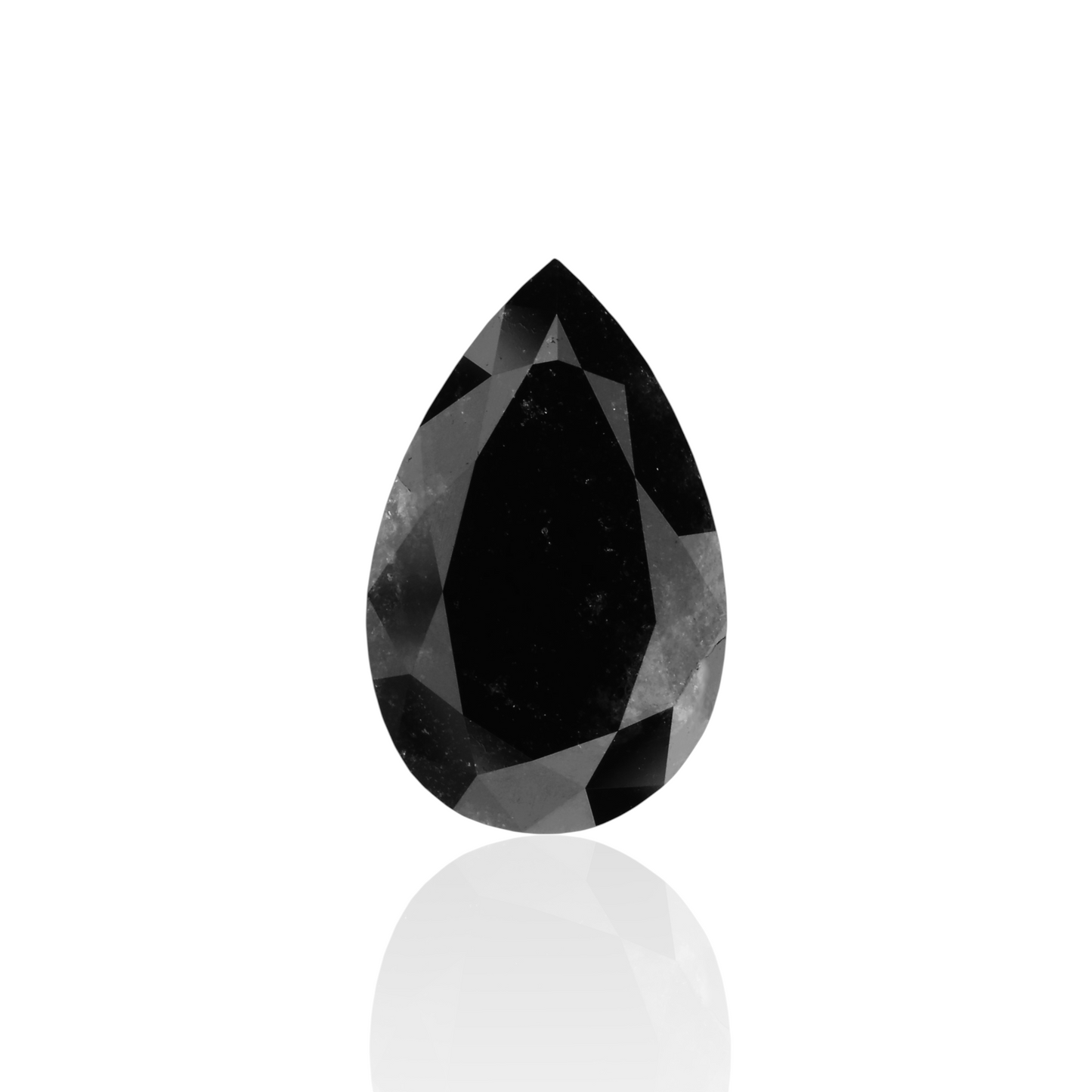 3,60 Karat natürlicher schwarzer Birnendiamant (GIA-geprüft)