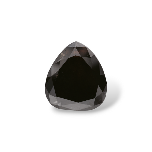 4,40 Karat natürlicher schwarzer Birnen-Diamant, GIA-zertifiziert