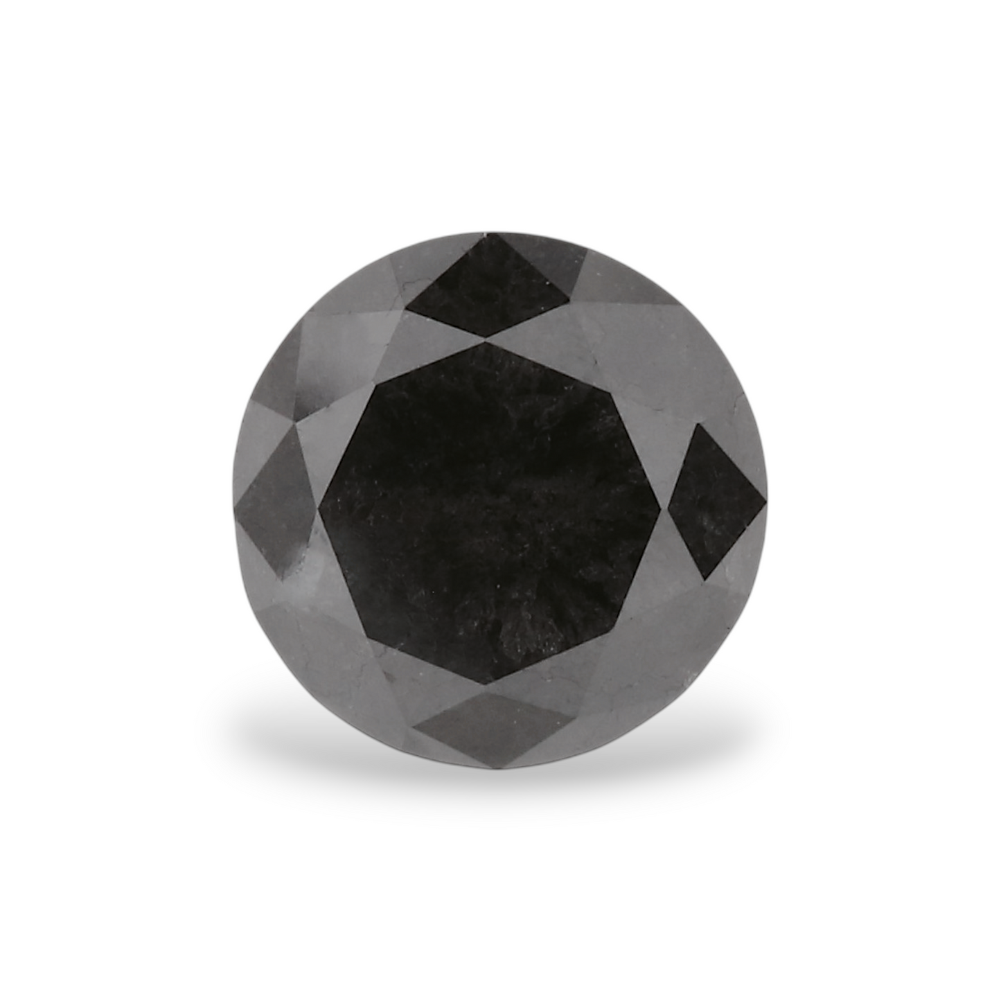 1,00 Karat Natürlicher Schwarzer Runder Diamant GIA