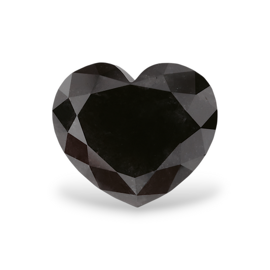 1,58 Karat natürlicher schwarzer Herzdiamant (GIA-geprüft)
