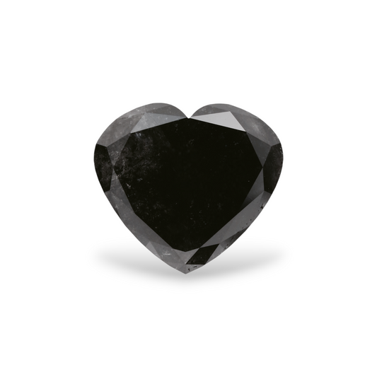 5,67 Karat Natürlicher Schwarzer Herzdiamant GIA