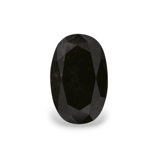 1,85 Karat natürlicher schwarzer ovaler Diamant, GIA-zertifiziert