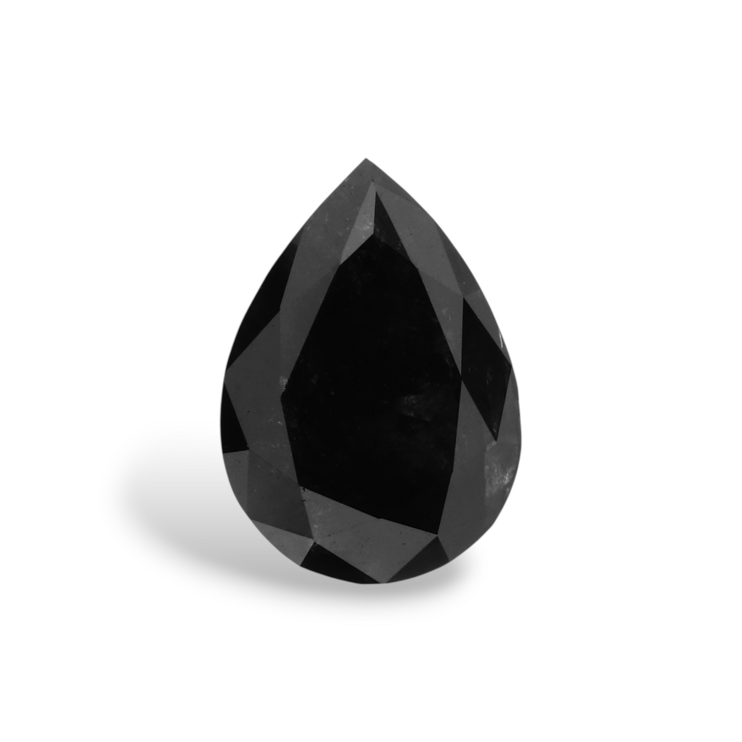 1,43 Karat natürlicher schwarzer Birnendiamant (GIA-geprüft)
