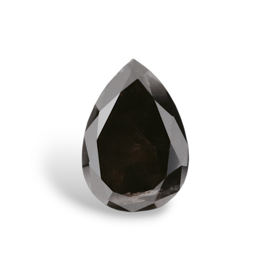 1,00 Karat natürlicher schwarzer Birnendiamant (GIA-geprüft)
