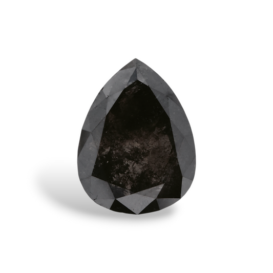 0,89 Karat natürlicher schwarzer Birnendiamant (GIA-geprüft)
