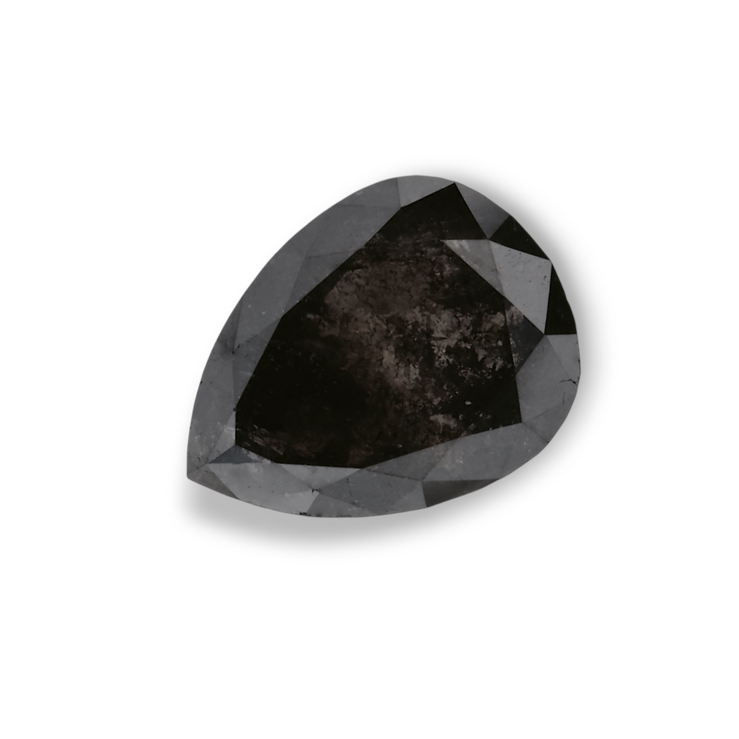 0,89 Karat natürlicher schwarzer Birnendiamant (GIA-geprüft)