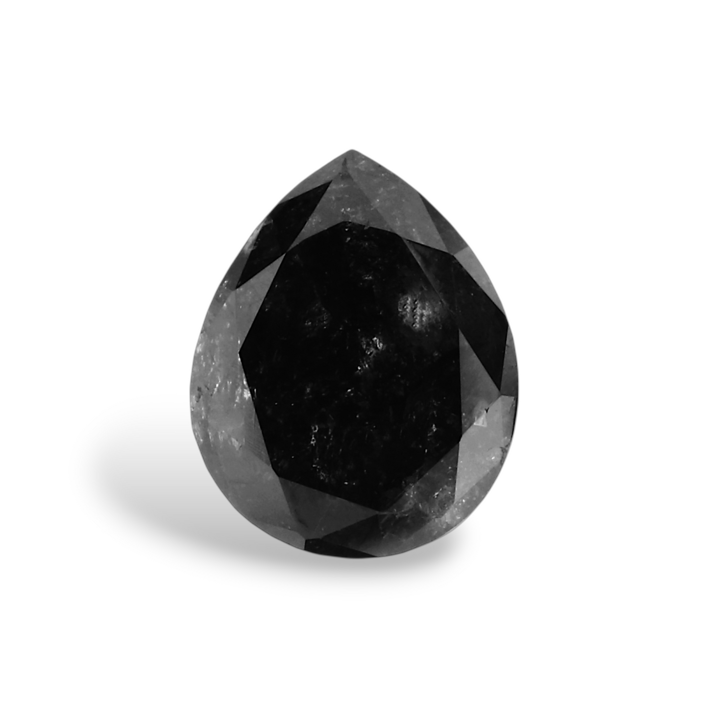 0,88 Karat natürlicher schwarzer Birnendiamant (GIA-geprüft)